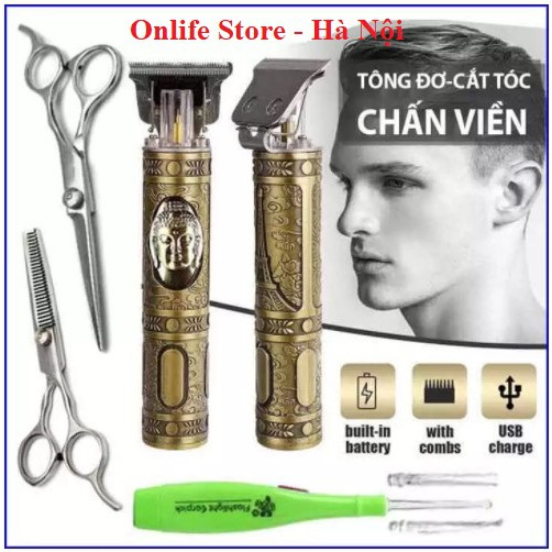 Ship 1H Hà NộiTông đơ cắt tóc - cạo râu - bấm viền Tattoo DALING 1073 - Tông đơ chấn viền sạc điện cầm tay Pin rời