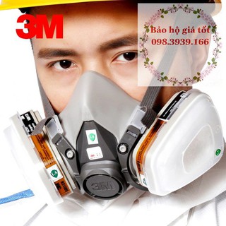 Mặt nạ phòng độc 3M 6100 [SIZE NHỎ] - chống hơi hóa chất BHGT