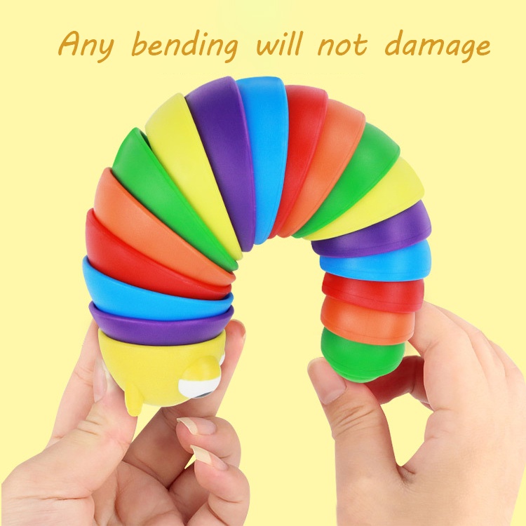 BP MART Đồ chơi con sâu bướm/ốc sên xoắn màu cầu vồng giảm căng thẳng dành cho người trưởng thành và trẻ em 2022