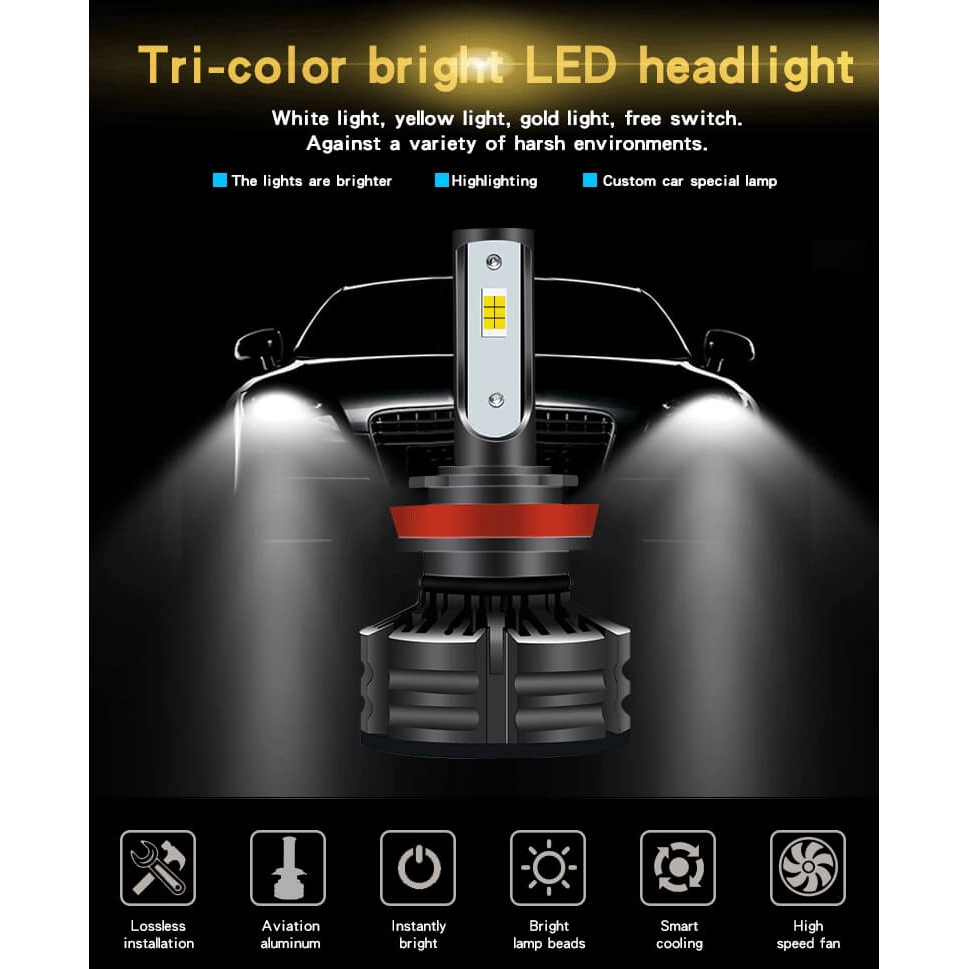 đèn  3 màu 4300K 3000K 6000K