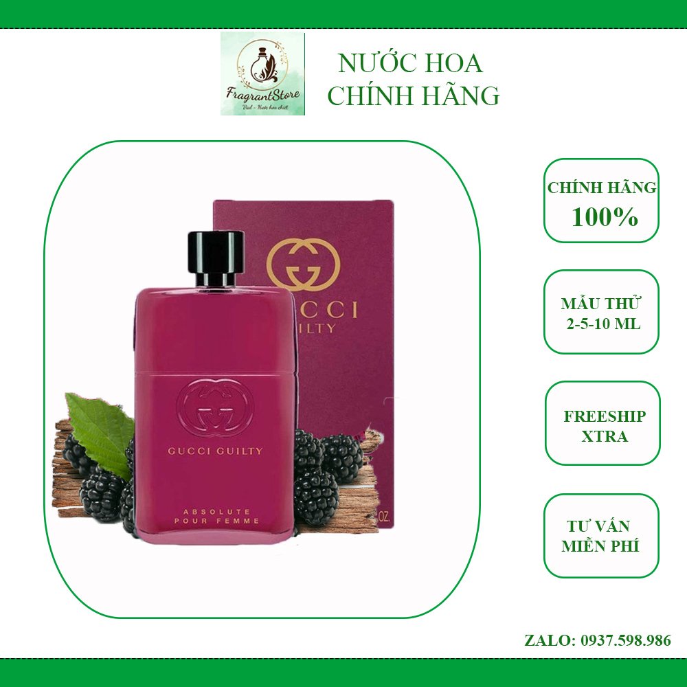 Nước hoa Gucci Guilty Absolute for women (mẫu thử)