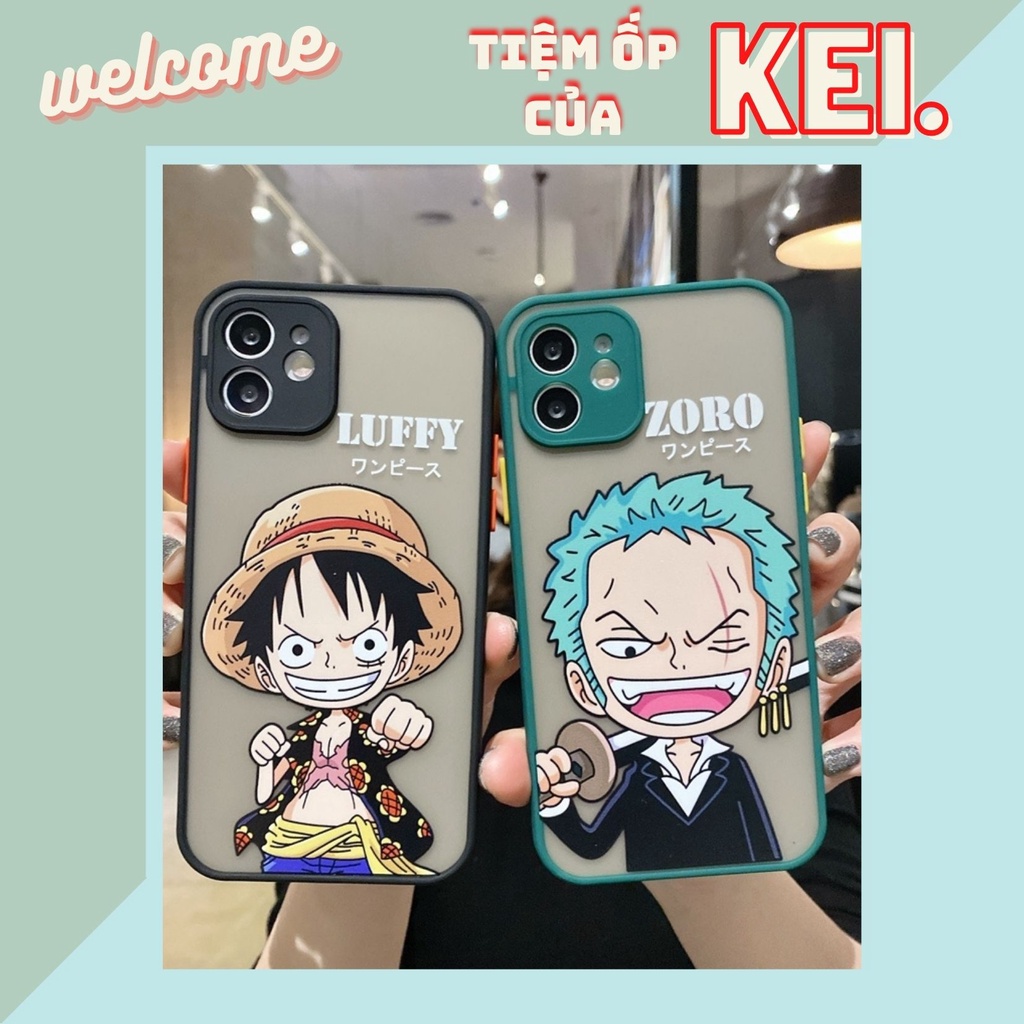 Ốp nhám Luffy Zoro One Piece đẹp cực dành cho nhiều dòng máy của Iphone/samsung/oppo/vivo/xiaomi/realme