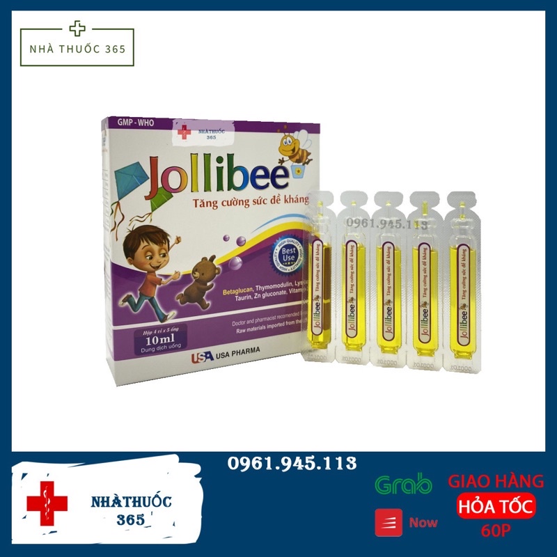 Siro JOLLIBEE TĂNG CƯỜNG SỨC ĐỀ KHÁNG - TĂNG CƯỜNG MIỄN DỊCH - HỘP 20 ỐNG