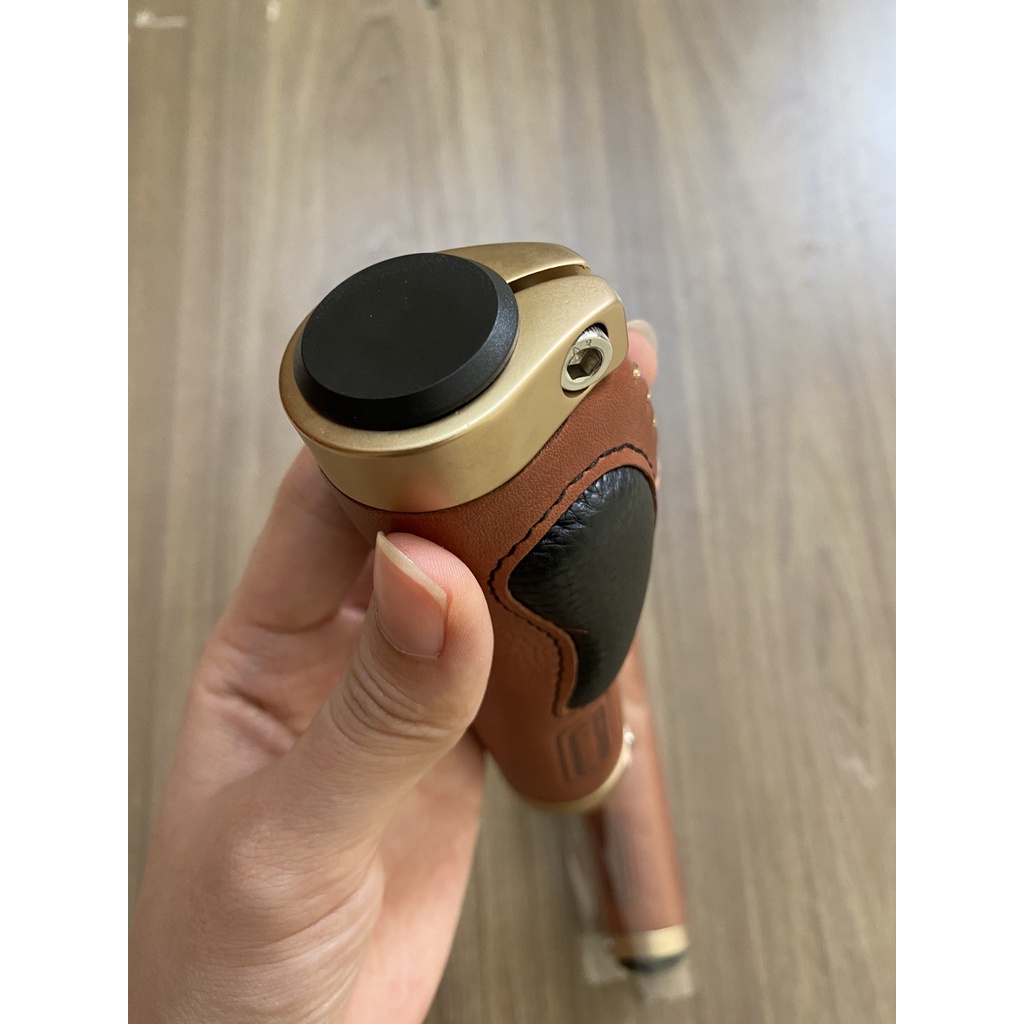 Tay nắm da, grip da thật cho xe đạp, thương hiệu Darkrock