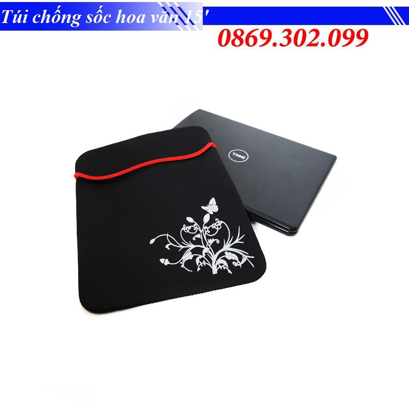 Túi Chống Sốc Laptop Hoa Văn 15 INCH