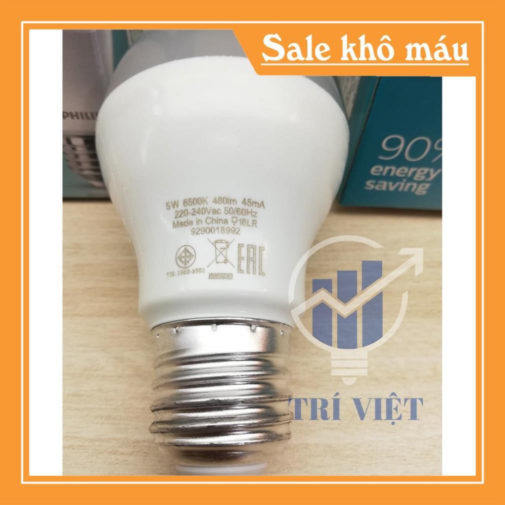 Bóng Đèn Led bulb Philips 3W - 5W - 9W Đuôi E27 3000K / 6500K hàng chính hãng