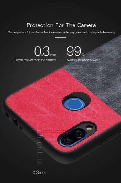 Ốp lưng Xiaomi Redmi Note 7 vân da bò thời trang cao cấp