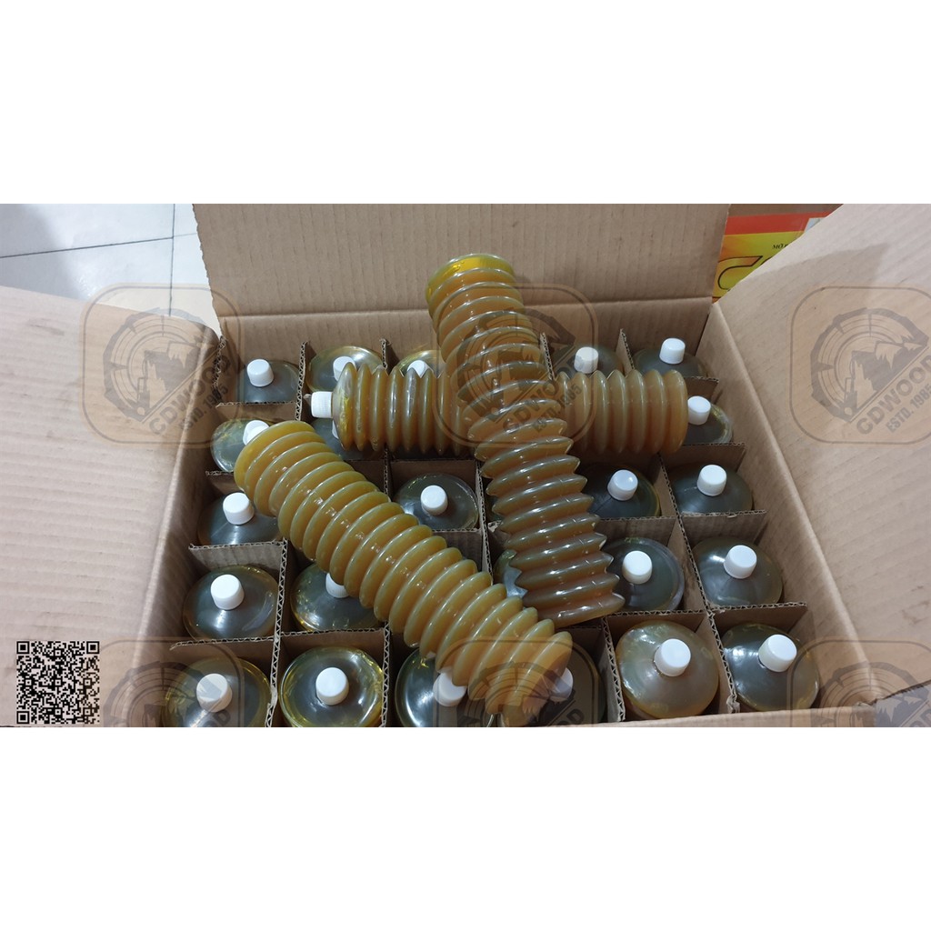 Thùng mỡ bôi trơn chai con sâu vàng trong 30chai/thùng