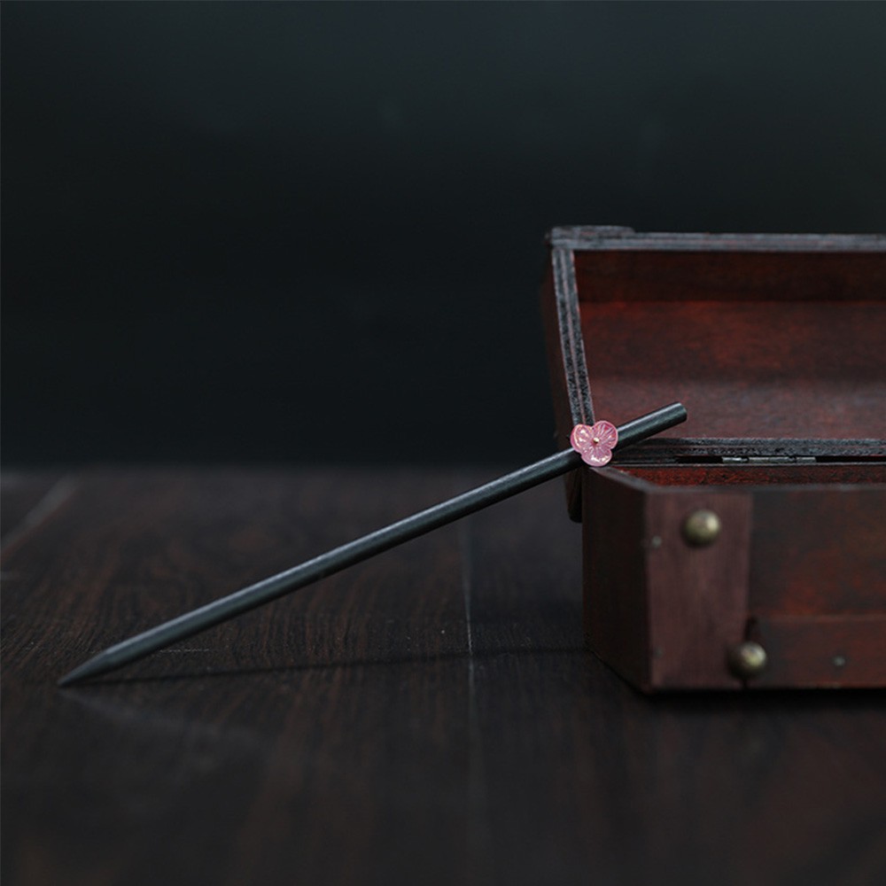 Trâm cài tóc bằng gỗ kiểu dáng Trung Hoa đơn giản cho nữ