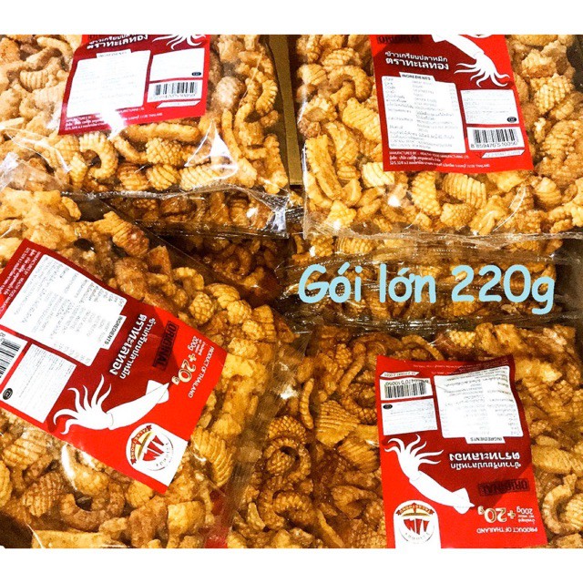 Bánh Snack Mực Giòn 220g Thái Lan