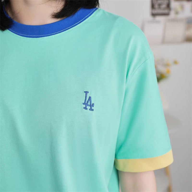 Áo Thun Thể Thao Họa Tiết Thêu logo MLB NY Cao Cấp Cho Nam Nữ