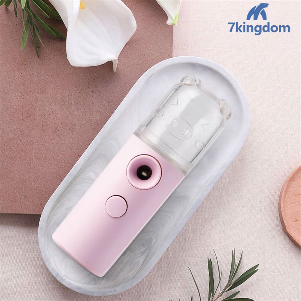 Có sẵn Dễ Thương Con Heo Đất Phun Cầm Tay Mini USB Có Thể Sạc Lại Tạo Độ Ẩm Phun Rượu Phun Lạnh Kem Dưỡng Ẩm Nước Bổ Sung Meter COD