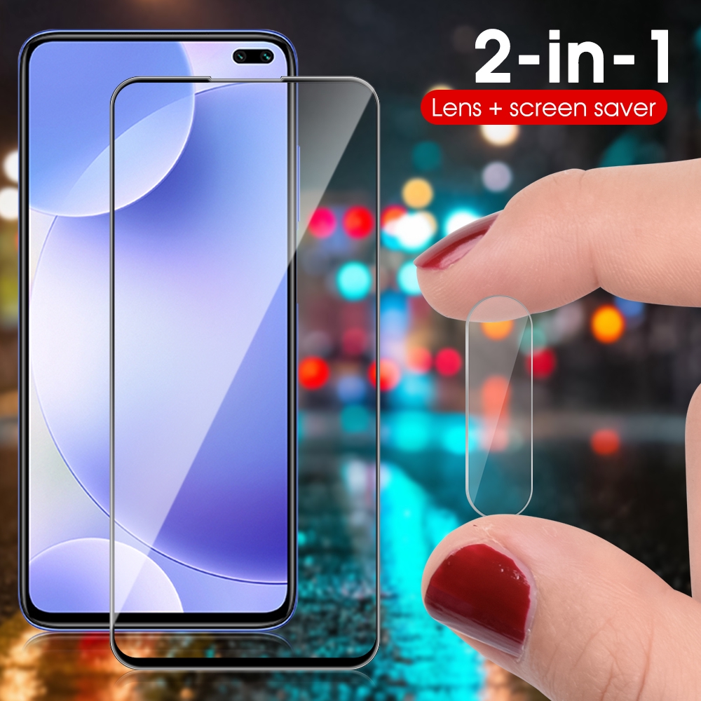 Kính cường lực bảo vệ full màn hình/camera 2 trong 1 cho XiaoMi Redmi Note 6 7 8 Pro K30 K20 7A 8A