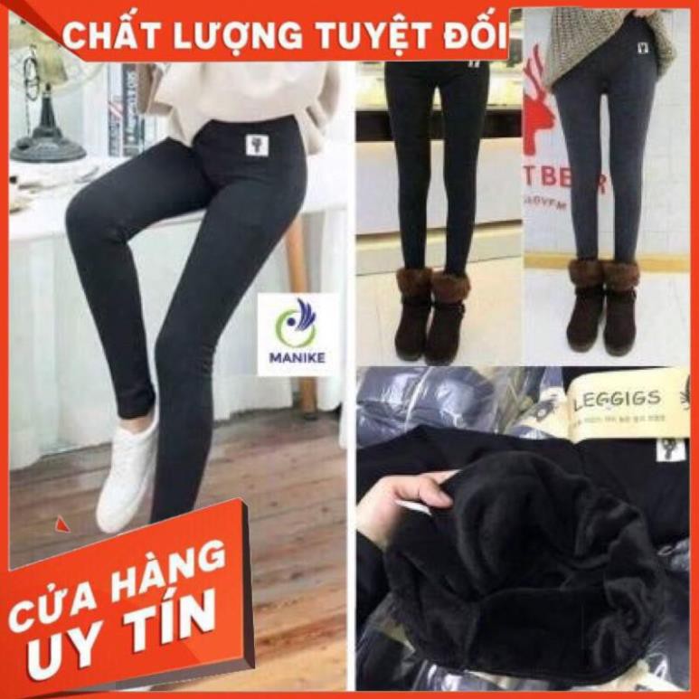 Quần legging nữ co giãn 4 chiều vải dày dặn,lót lông hình mèo ,quần thun nữ nỉ gen bụng,cạp cao...