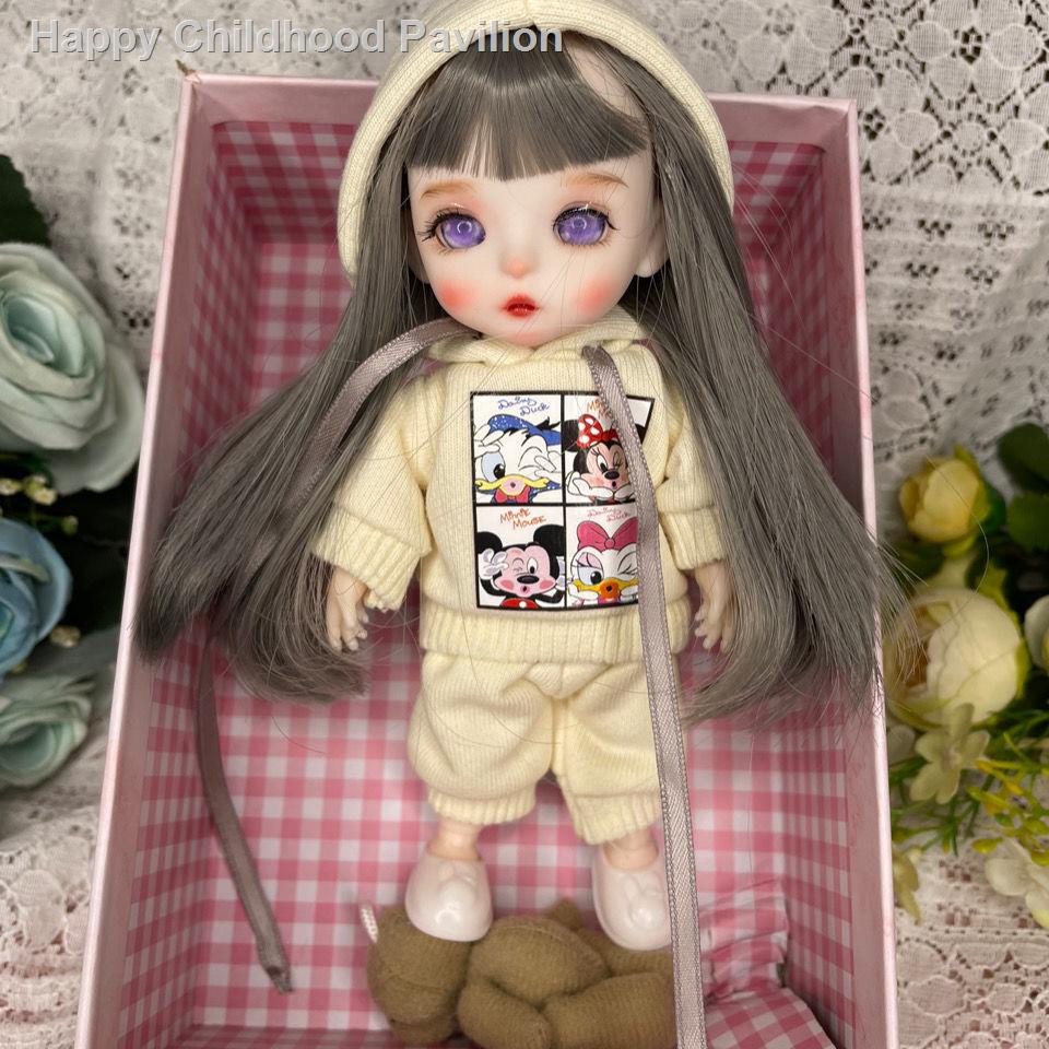 ♦❅Ding Pony Change Makeup Burberry Dressup 8 Minute Joint 3D Real Eye Girl Toy Doll Barbie Joint