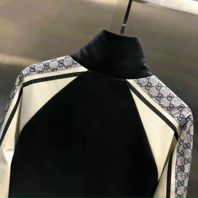 Áo Khoác Dù - Áo Khoác Dù Viền Tay Gucci KD55  HOT Gió dù 2 lớp - lớp gió bên ngoài và lót dù bên trong, chất vải dày -