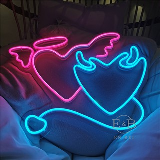 Đèn Trang Trí Led Neon Sign Thiên Thần Và Ác Quỷ