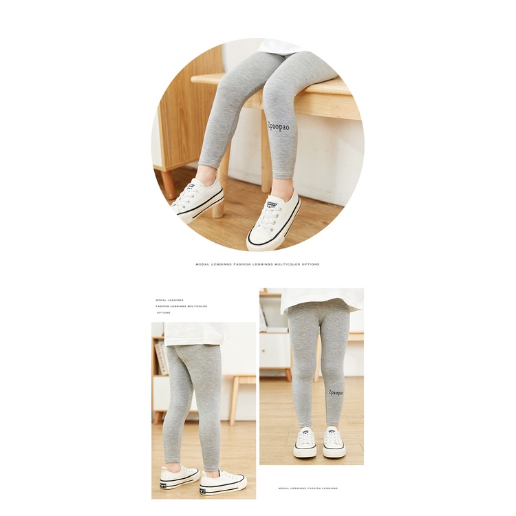 Quần legging YAOEENH co giãn phong cách phương Tây thời trang cho bé gái