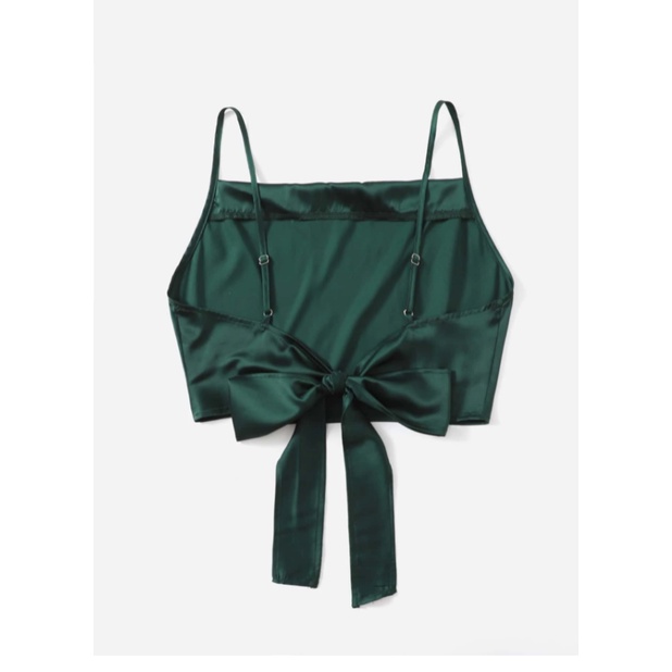 Áo croptop hai dây có nơ buộc sau lưng sexy sang chảnh