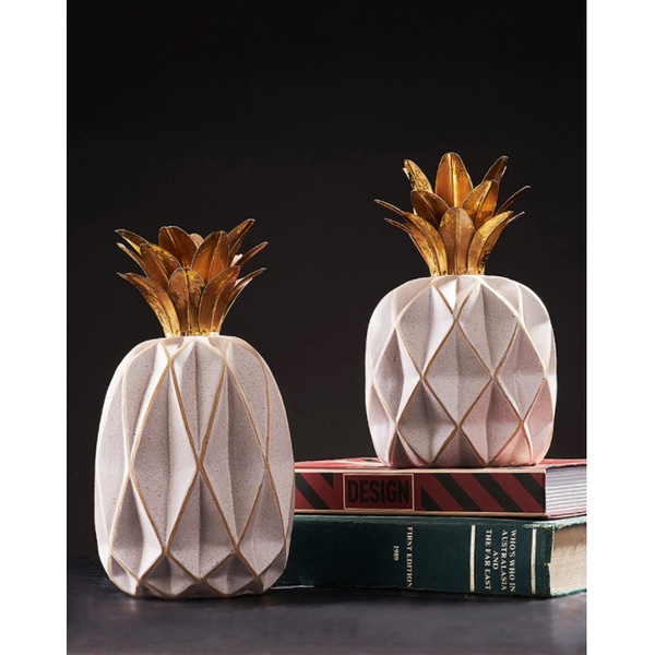 Tượng trái thơm giả trang trí nhà cửa phong cách Bắc Âu sang trọng-mang ý nghĩa may mắn cho gia chủ-trưng bày quà tặng