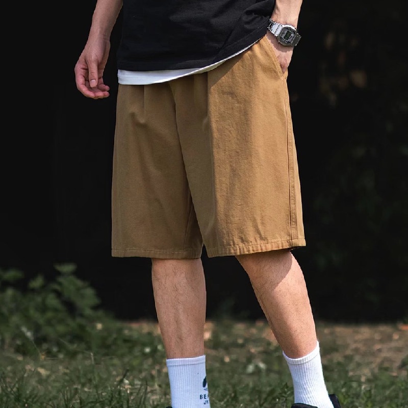 【M-4XL】Quần ngắn ống rộng Nhiều Túi Phong Cách Hip Hop Chống Mài Mòn Thời Trang Mùa Hè Cho Nam