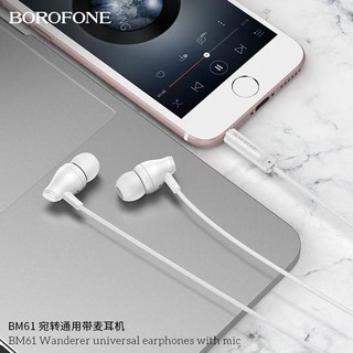 TAI NGHE BOROFONE BM61 SUPPER BASS, TƯƠNG THÍCH TẤT CẢ CÁC DÒNG ĐIỆN THOẠI JACK 3.5MM