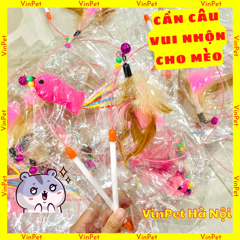 Cần Câu Mèo Dây Thép Đồ chơi cho mèo