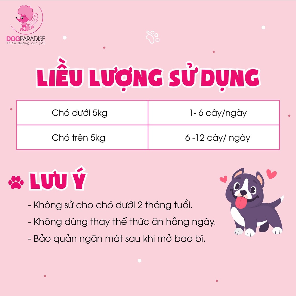 Xương gặm phô mai dạng que Doggyman snack cho chó 120g - Dog Paradise