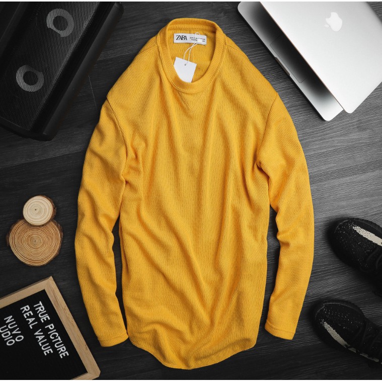 Áo len Zara | Restock Zara longsleeve men 2019 | Màu vàng Full size