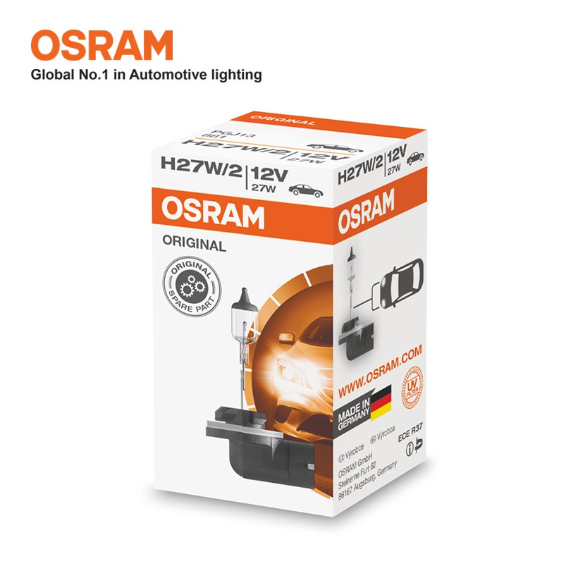 [Mã BMBAU50 giảm 10% đơn 99k] Bóng Đèn Halogen OSRAM Original H27 12V 27W (Chân Cong) Nhập Khẩu Chính Hãng