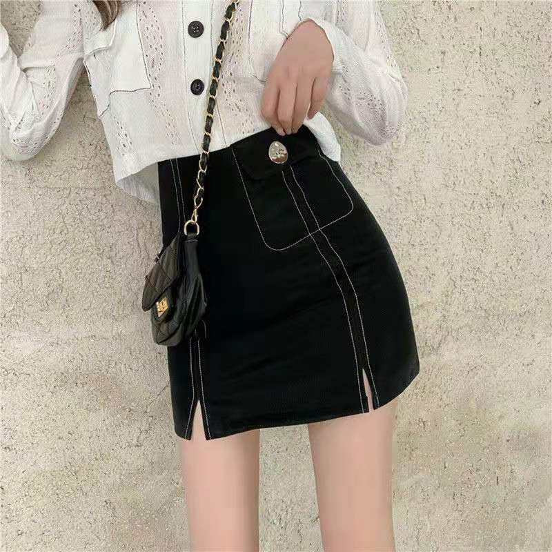 Chân váy ngắn chữ A chỉ nổi đơn giản đẹp sang trọng vô cùng tôn dáng Mely's Fashion CV09 | BigBuy360 - bigbuy360.vn