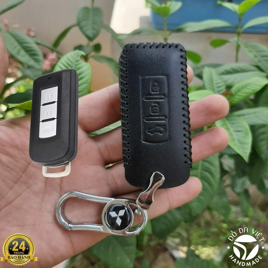 Bao Da Chìa Khóa Mitsubishi Xpander, Oulander, Attrager, Triton, Pajero Sport. Da Bò Nhập Khẩu