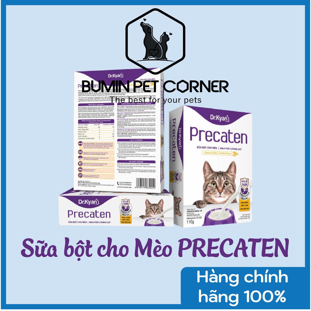 Sữa bột cho mèo Dr.Kyan Precaten hộp 110g