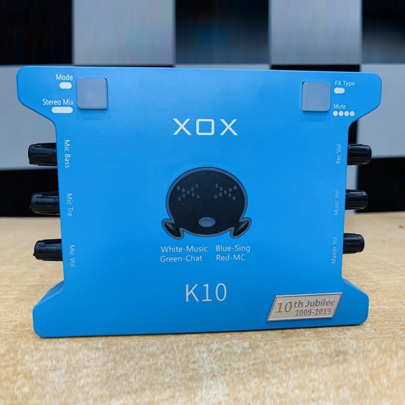 Sound Card XOX K10th Tiếng Anh Phiên Bản Mới Năm 2020 -Phiên Bản  Ra Mắt Kỷ Niệm 10 Năm Thành Lập Của Hãng XOX