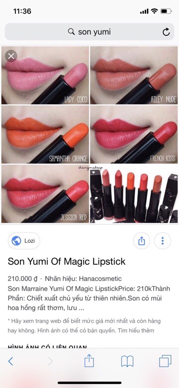 Son lì marraine yumi of magic Lipstick