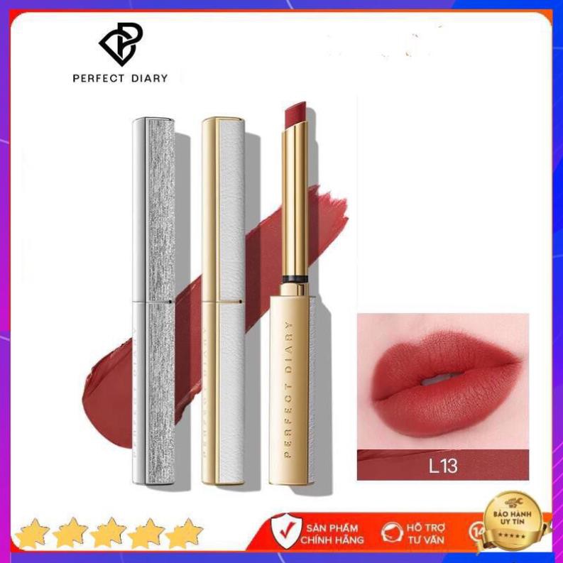 Son lì Perfect Diary dưỡng môi lâu trôi bản giới hạn màu nhung mịn 0.8g