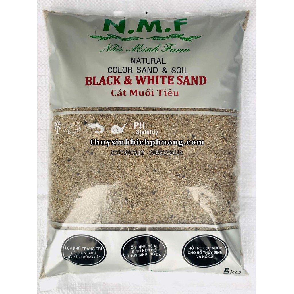 1KG CÁT MUỐI TIÊU -  TRẢI NỀN ĐƯỜNG ĐI TRANG TRÍ BỂ CÁ HỒ THỦY SINH