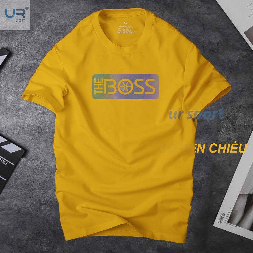 Áo thun nam cổ tròn Ursport B7 Phản quang 7 màu cao cấp - Chất vải cotton dầy dặn thoáng mát