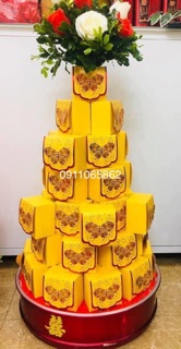 Hộp cánh bướm gấm(combo 100 cái)