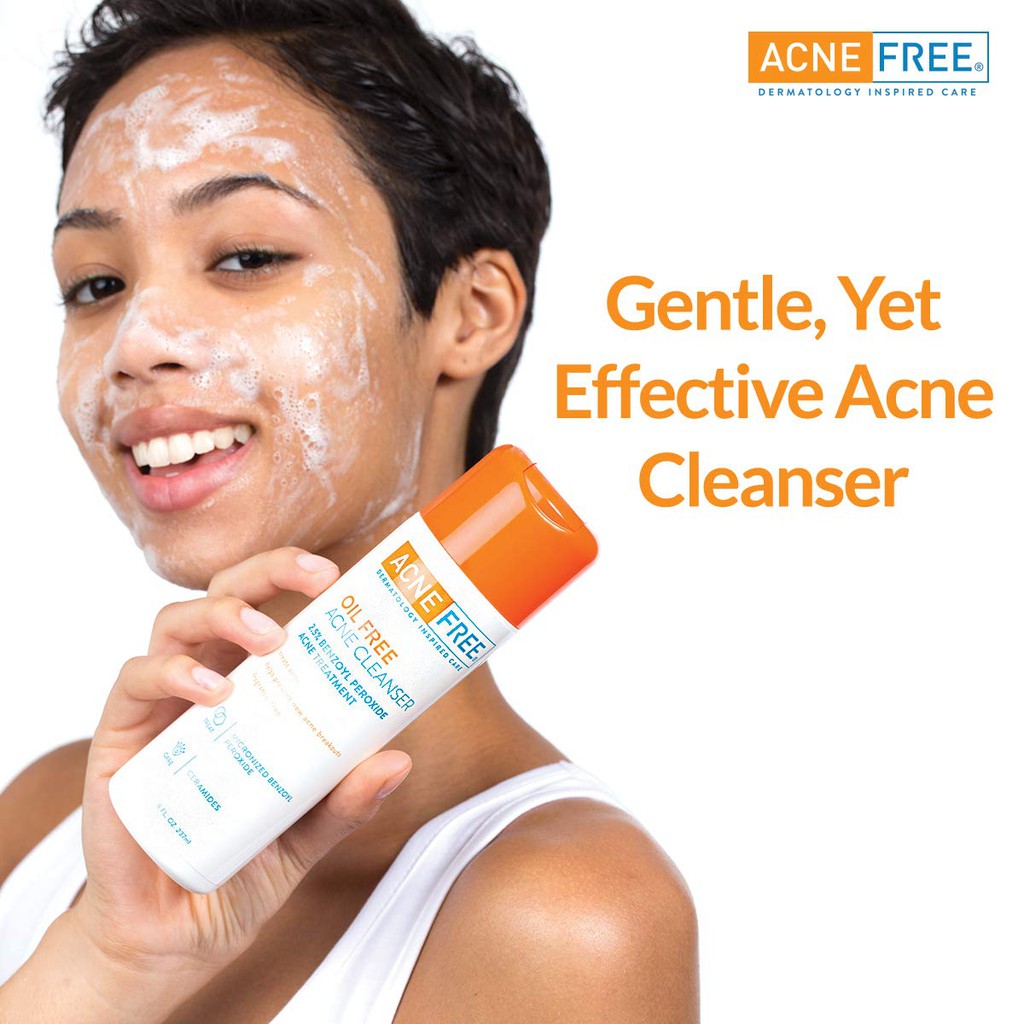 Sữa rửa mặt cho da mụn Acne Free Oil-free Acne Cleanser 2.5% Benzoyl Peroxide