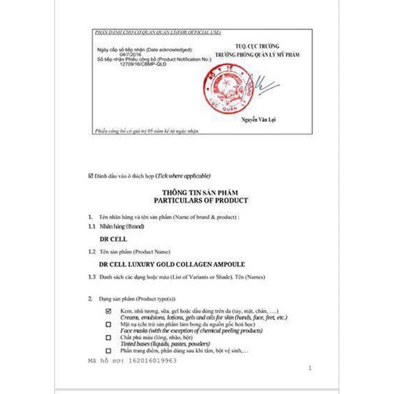 Tế Bào Gốc Luxuy Gold Collagen Ampoule Dr Cell, công nghệ Hàn Quốc Giúp Tái Tạo Làn Da Mới, Chăm Sóc Da Toàn Diện | BigBuy360 - bigbuy360.vn