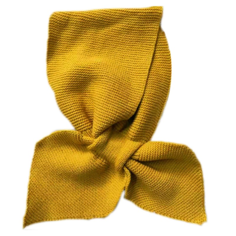 Khăn Choàng Cổ Dệt Kim Màu Trơn Thanh Lịch