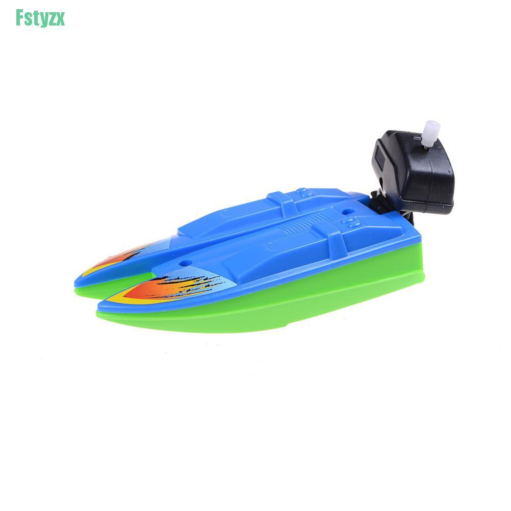 fstyzx 1 PC 1 PC Summer Outdoor Pool Ship Toy Wind Up Swimming Motorboat Boat Toy  For Kid