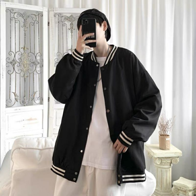 Áo Khoác Bomber YG 86 Basic Form Rộng Style Ullzang Nam nữ unisex cá tính chất nỉ cotton