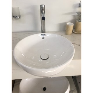 Chậu lavabo  rửa mặt tròn bán âm