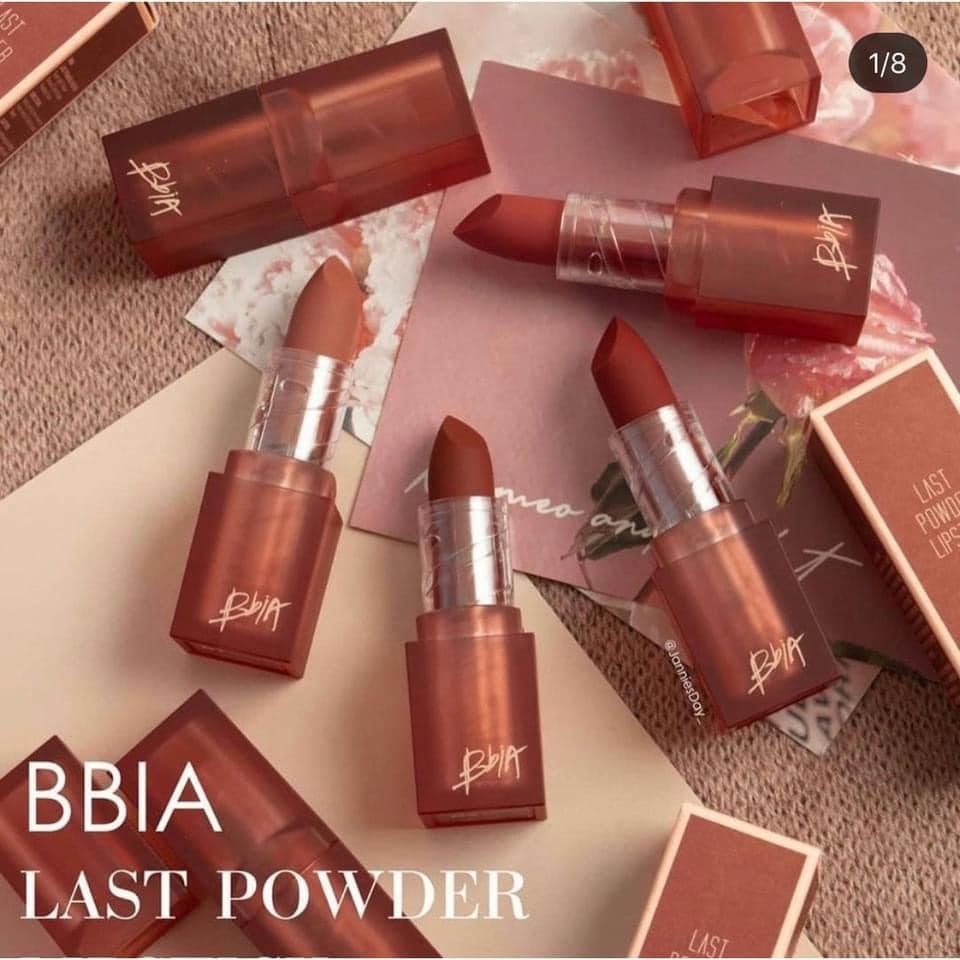 Son Thỏi Lì, Mịn Mượt Nhẹ Môi Bbia Last Powder Lipstick 3.5g