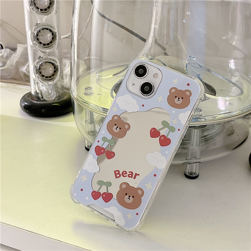 Ốp lưng iphone Ốp Điện Thoại Mặt Gương Trang Điểm Chống Sốc Cho Apple iPhone6/7/8Plus XsMax XR 11/14pro Pro 13Pro Max Dinuo case