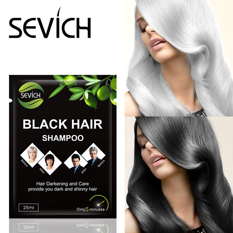 Set 5/10 dầu gội đen tóc tức thì 5 phút giúp phục hồi màu đen thành phần từ thảo mộc tự nhiên | BigBuy360 - bigbuy360.vn