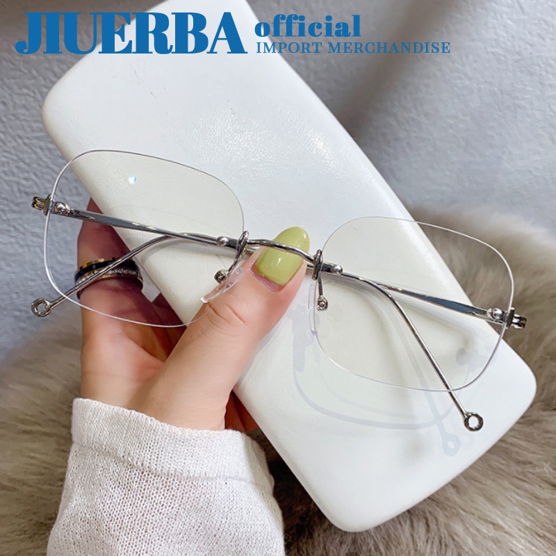 Mắt kính JIUERBA chống bức xạ ánh sáng xanh không gọng thời trang cho nam và nữ