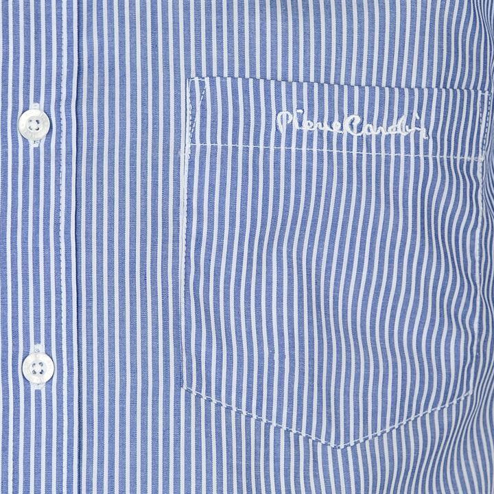 [ ORDER ] Áo Sơ Mi Nam Ngắn Tay Pierre Cardin Blue Wht Stripe